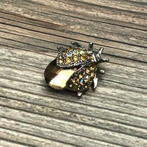 Cute Sparkly Ladybug Pin